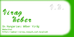 virag weber business card